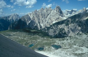 Blick auf die Zelte